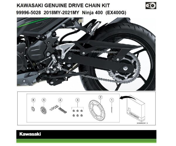 Genuine chain and sprocket kit - Image 15